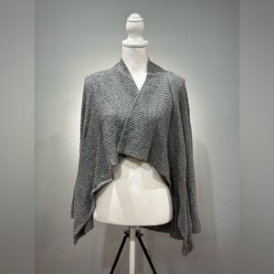 SALE! Gray Philomena Petti Open Wrap Sweater Size M EUC